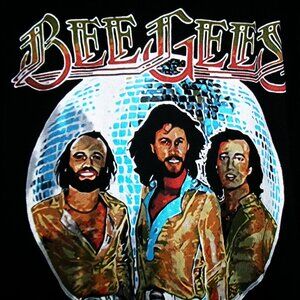 bee gees disco look vintage 2000s XL tee - barry robin maurice gibb disco fanny